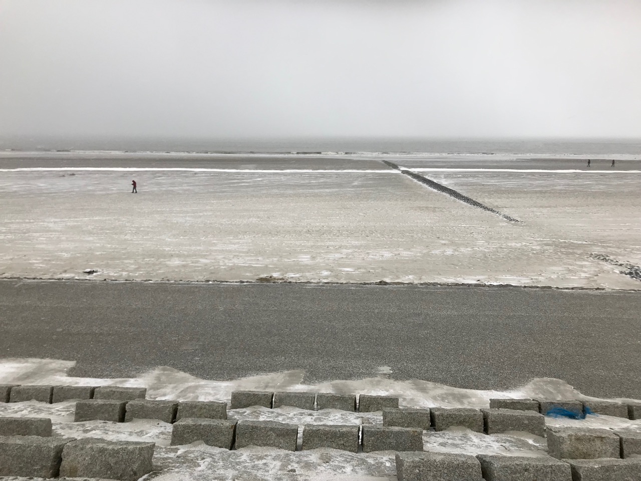 Norderney: Schneefall