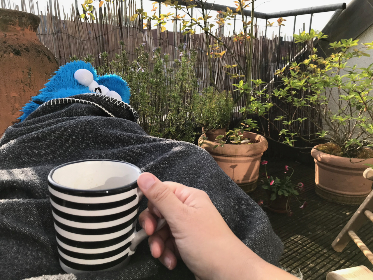 Kaffee auf der Terrasse