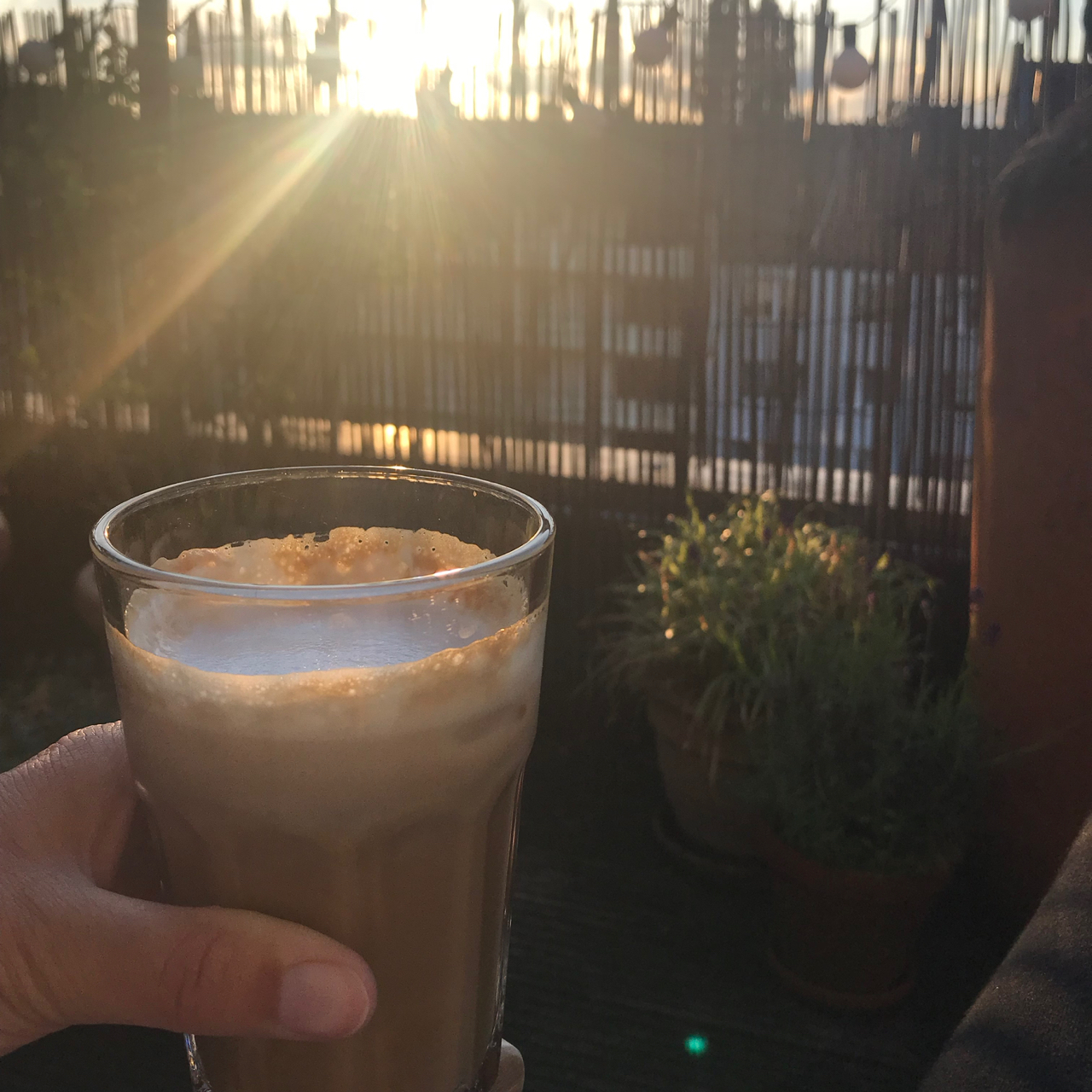 Kaffee auf der Terrasse