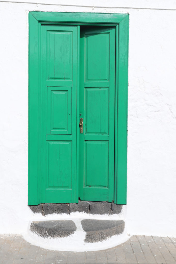 Lanzarote: Typische grüne Haustür