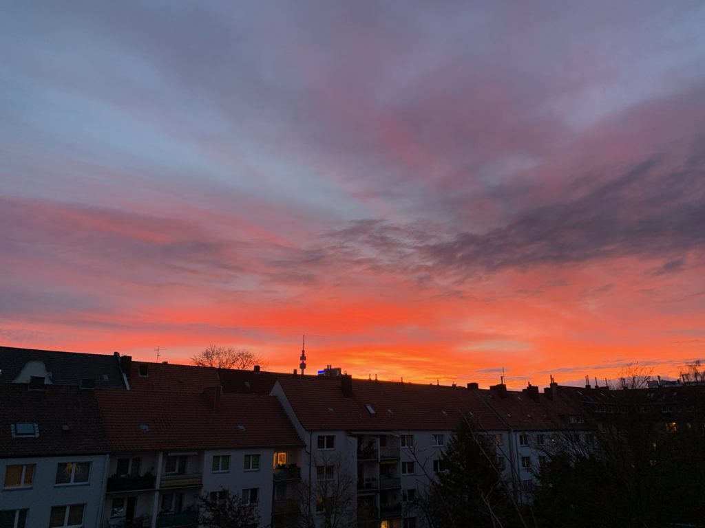 Sonnenaufgang über Dortmund