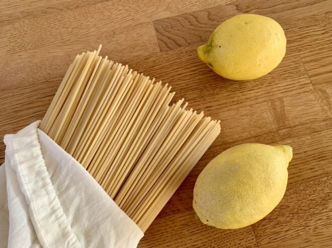 Zitronen-Spaghetti